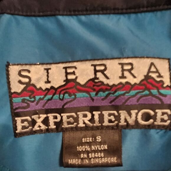Vintage 90s Sierra Experience Windbreaker Pull-over | Women's S, Purple and Teal - Picture 8 of 9